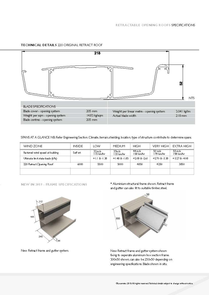 220 Retract Roof Spans | Pg 5.11