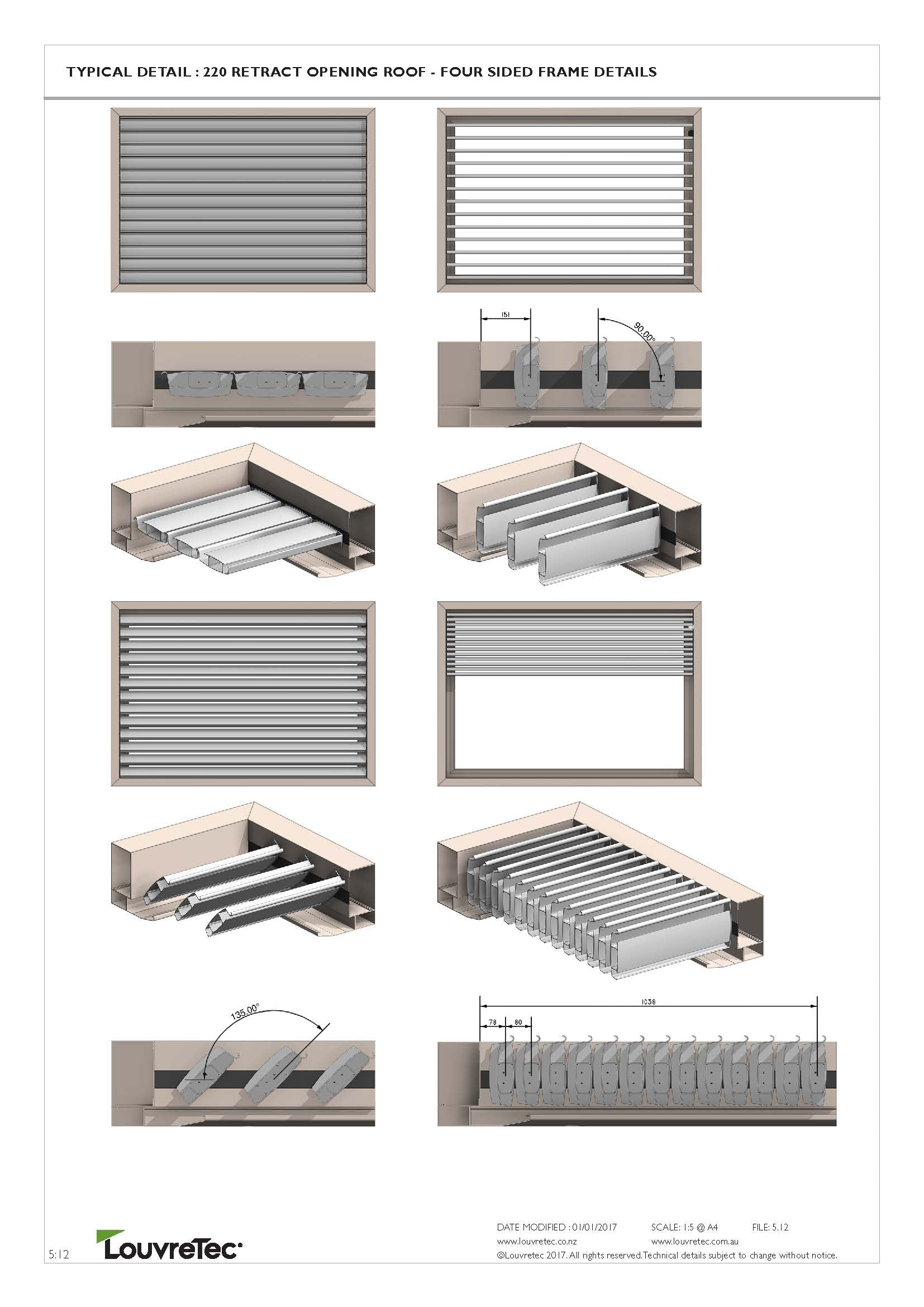 Retract Roof_Four Sided Frame | Pg 5.12