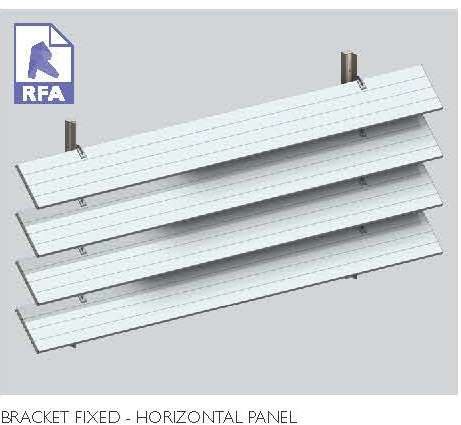 RL600 Mitre Bracket Fixed Horizontal Panel | 8.61