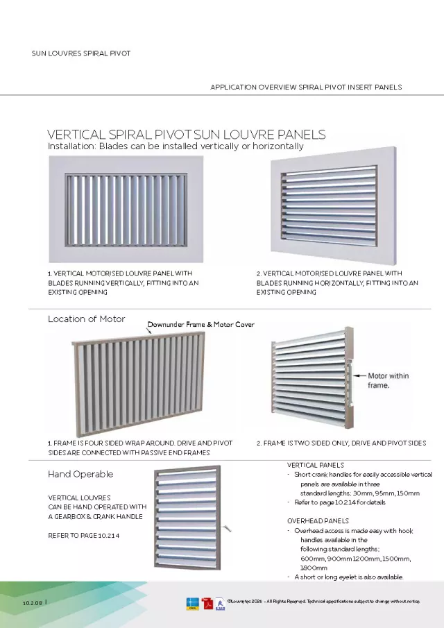 Operable Vertical Panels | DM 10.2.08-.12