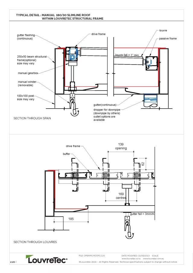 2D Typical Detail_200/35 Roof_Hand Op | DM 2.26
