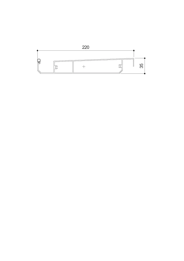 2D Blade Dwg_220/35 Slimline Roof | DM 2.28