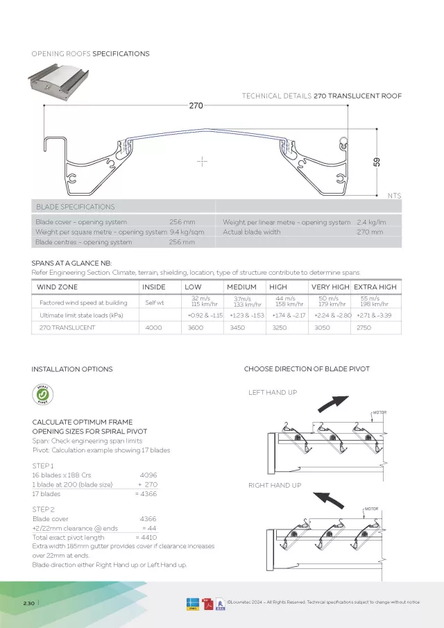 Tech Details_270 Translucent Roof | DM 2.39-2.42