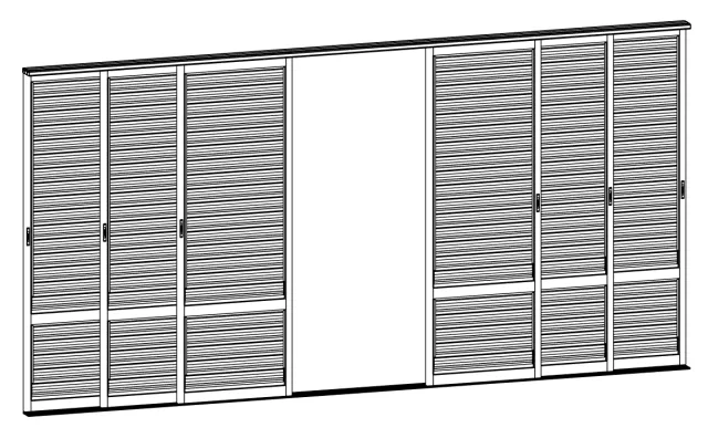 3D Model | Bottom Rolling Slider with 150mm Infills