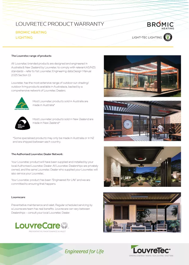 Heating and Lighting Warranty
