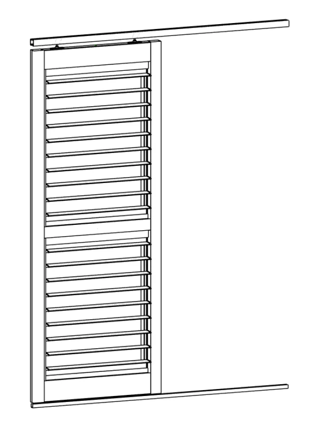 3D Model | Coastal 120 Top Hung Slider with 90mm Infills