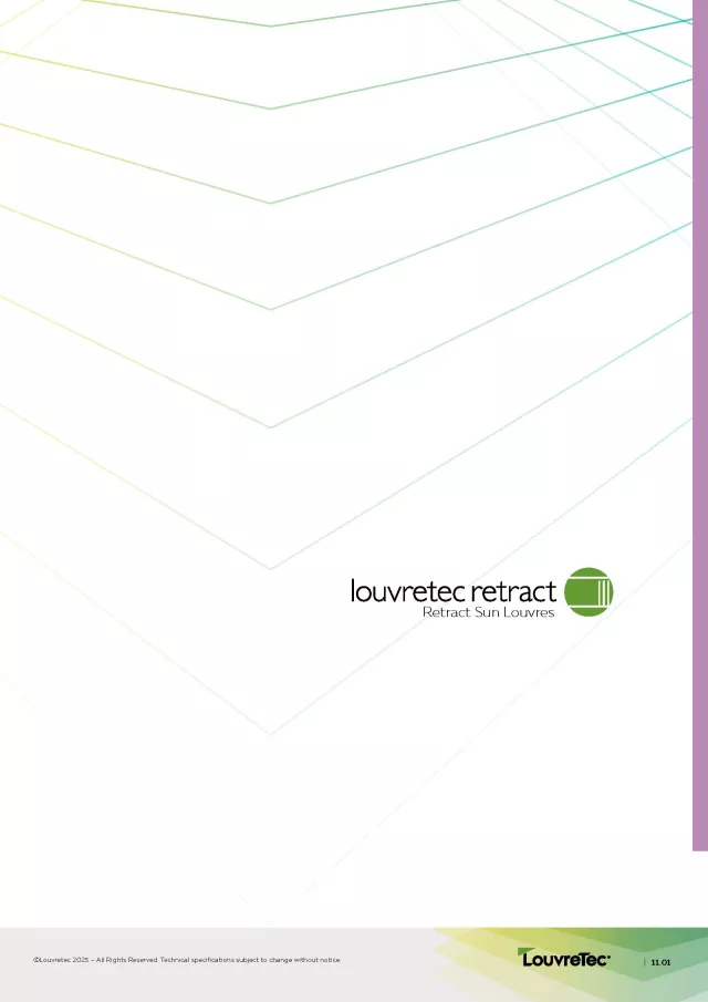 Retract Sun Louvres Design Manual Section
