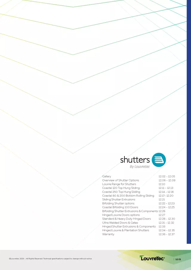 Shutters Design Manual Section