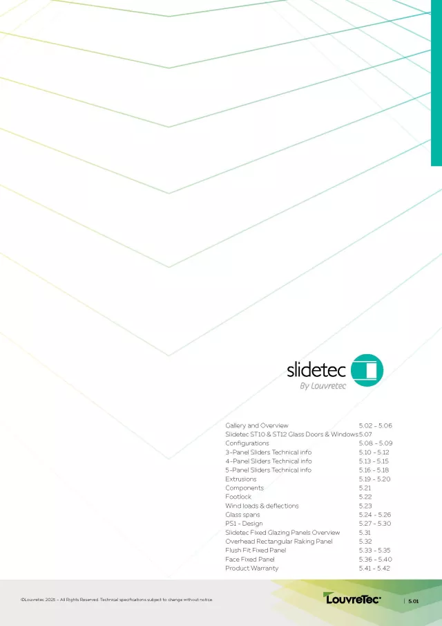 Slidetec Frameless Glass Doors Design Manual Section