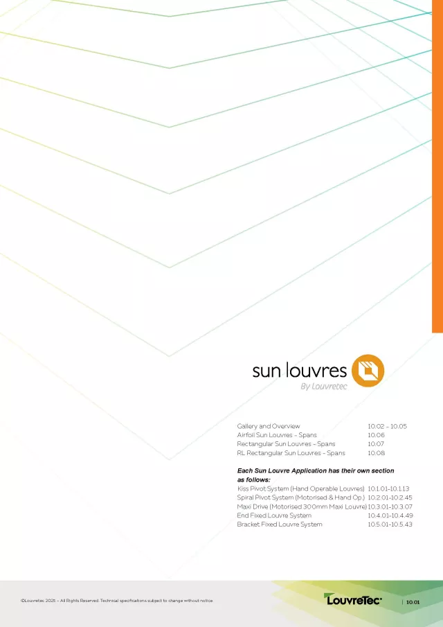 Sun Louvres Overview Design Manual Section