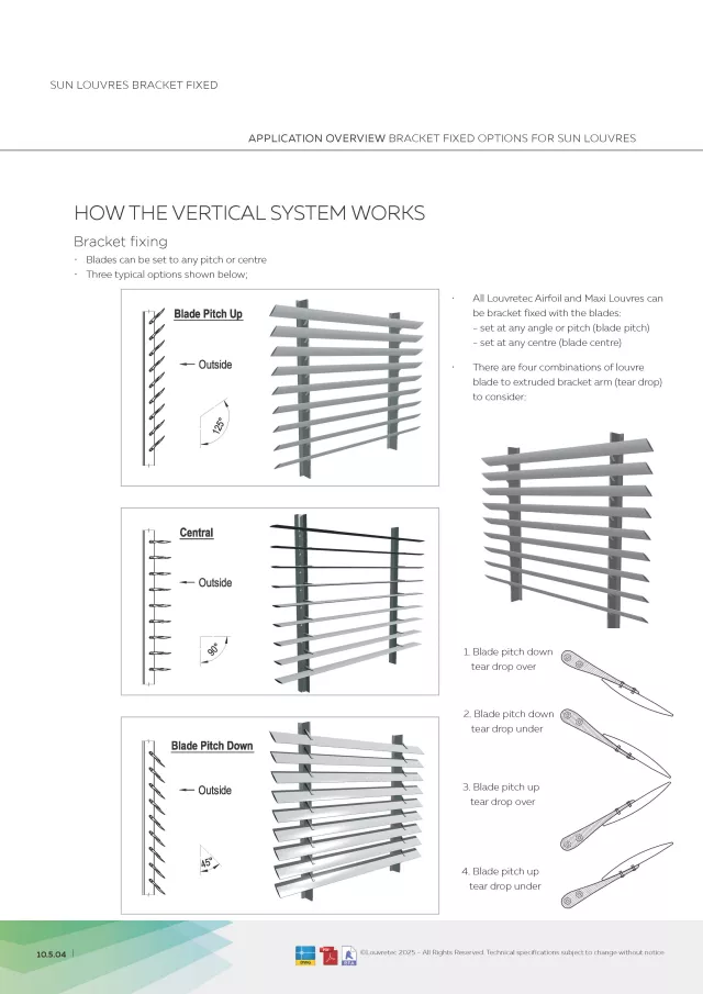Vertical Bracket Fixed Panels | DM 10.5.04