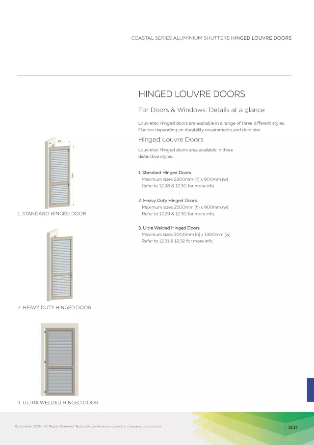 Coastal Hinged Louvre Doors - About | DM 12.27