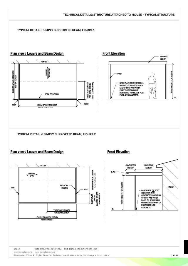 Beam & Post Structures. DM 13.15-13.17