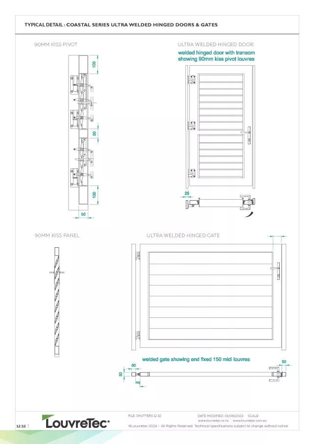 Coastal Hinged Doors - Ultra Welded Doors & Gates | DM 12.32
