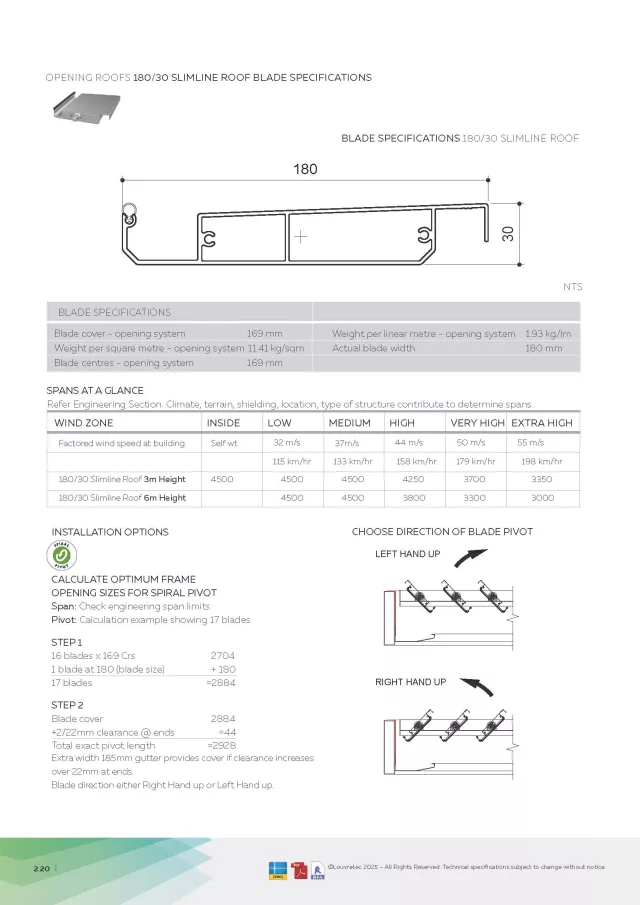 Tech Details_180/30 Slimline Roof | DM 2.19-2.22