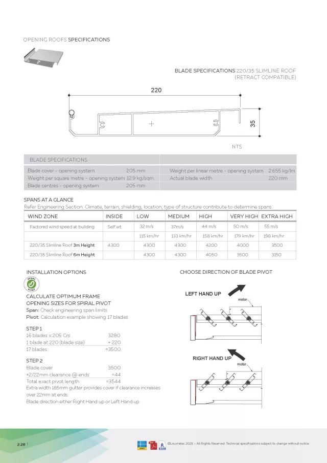 Tech Details_220/35 Slimline Roof | DM 2.27-2.30