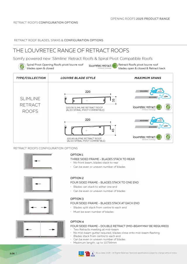 Retract Blades & Configurations | DM 3.06