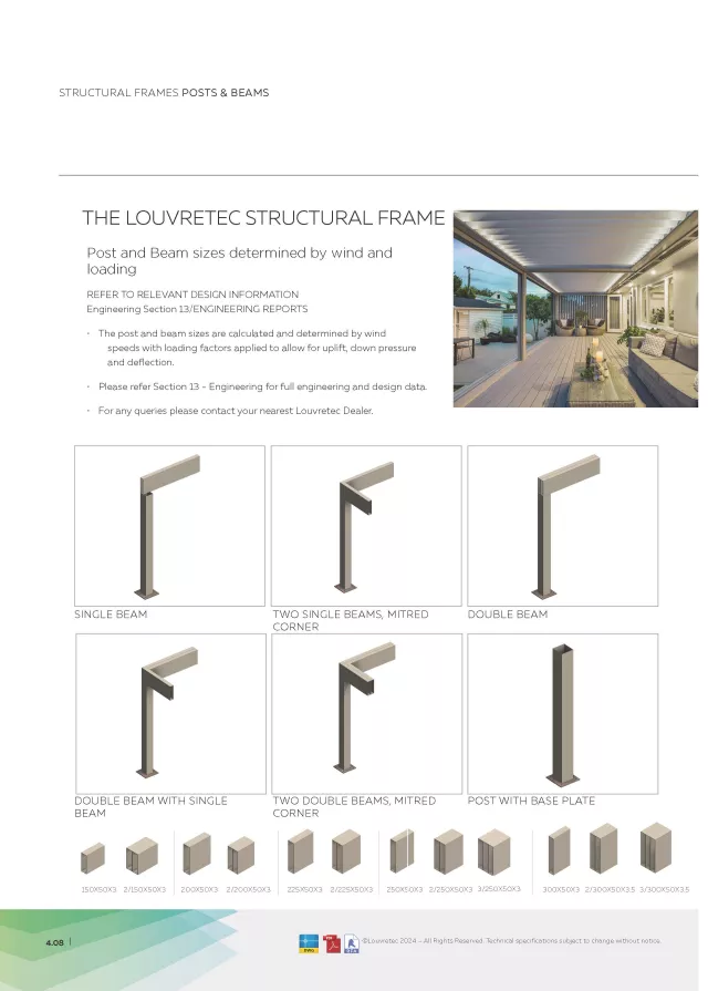 Post and Beam Info  | DM 4.08