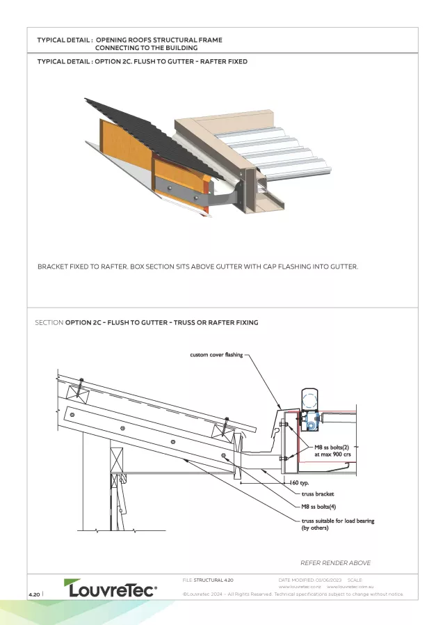 Frame Flush to Gutter - Rafter/Truss Fixed | DM 4.20
