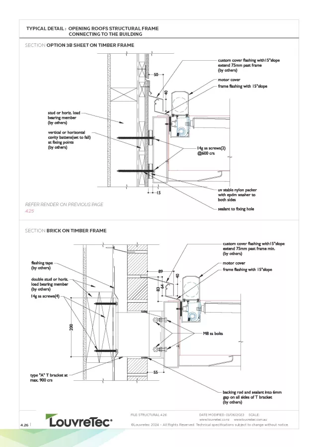 Brick on Timber Frame & Freestanding option  | DM 4.26 and 4.27