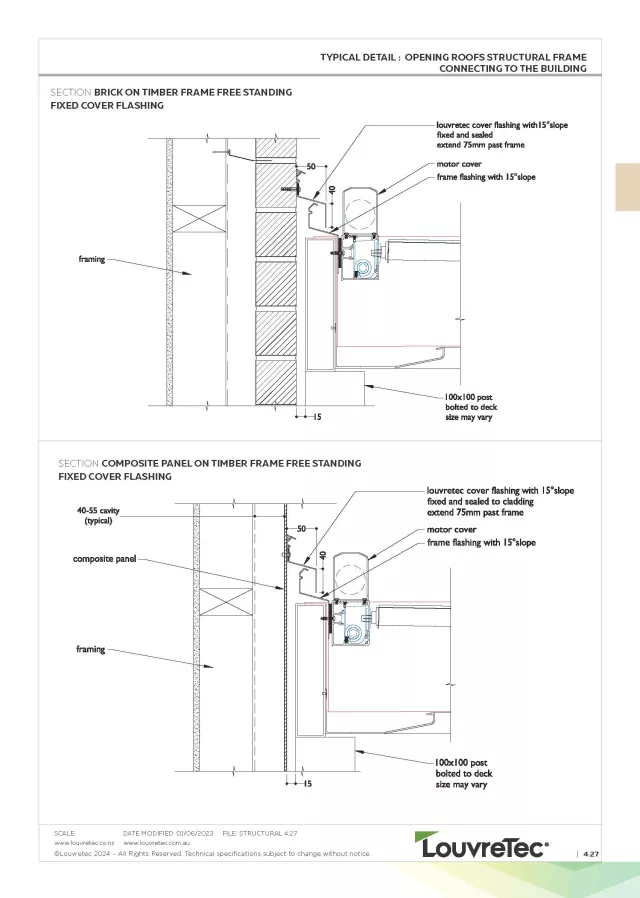 Composite Panel & Polystyrene on Timber Frame - Freestanding  | DM 4.28 & 4.29