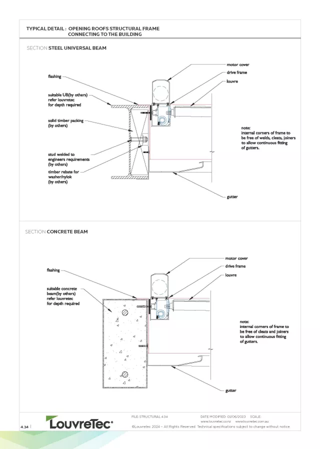 Fixing to Steel Universal Beam & Concrete Beam | DM 4.34