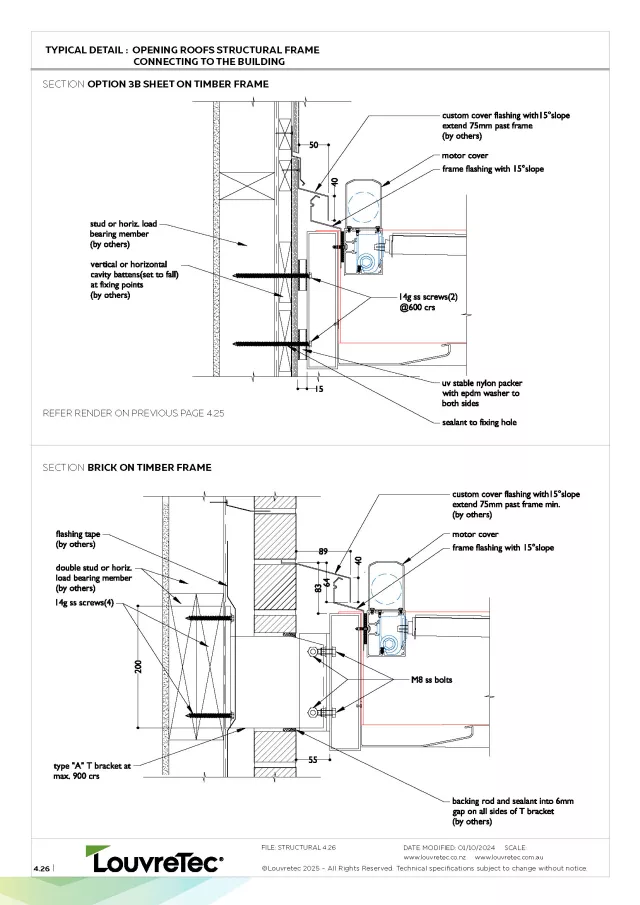 Sheet or Brick on Timber Frame | DM 4.26