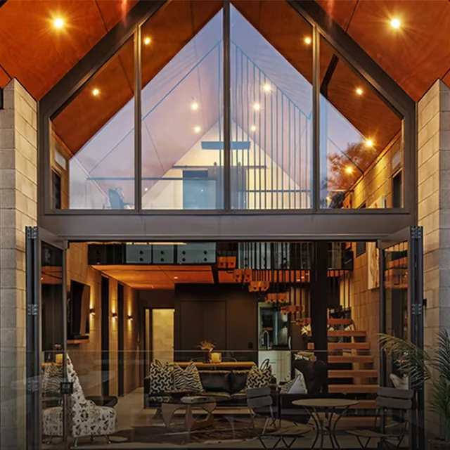 Modern Outdoor Room Design with Louvretec Shutters