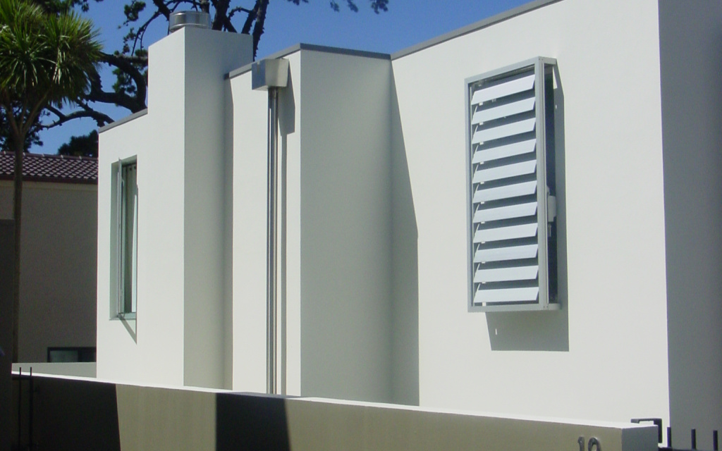 Compatible Motorised Louvres in a Stand-Off Frame (Elam Streets)