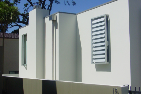 Motorised Louvres in Stand-Off Frame (Spiral Pivot)