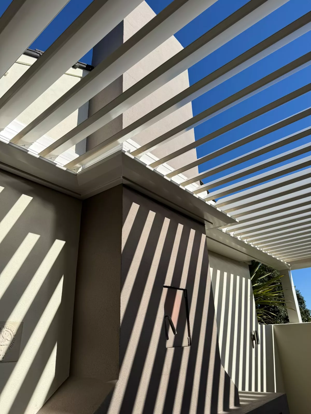 200/35 Slimline Roofs with Integrated LED Gutter Lighting, by Louvretec Hawke's Bay