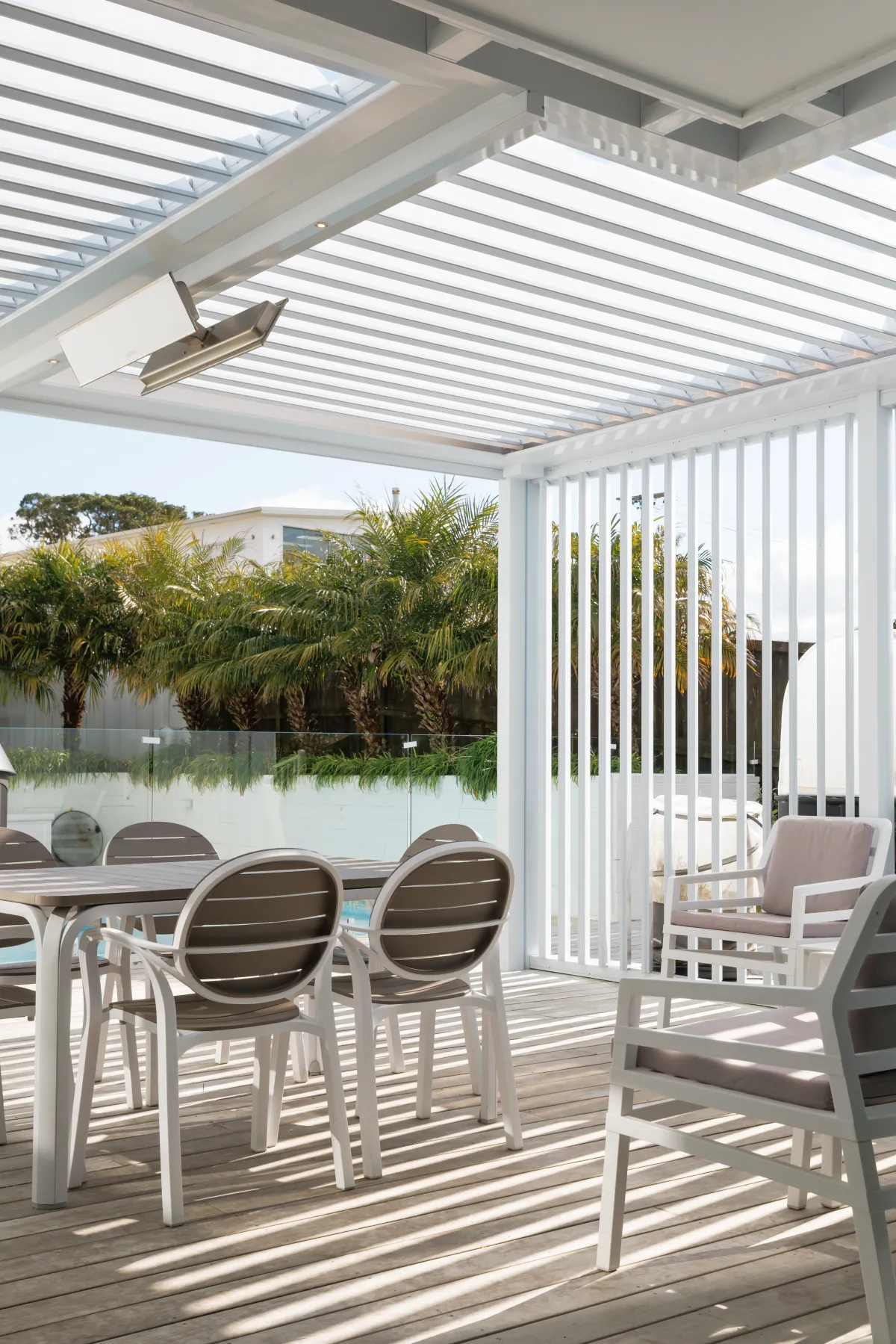 Opening Roof and Motorised Sun Louvres