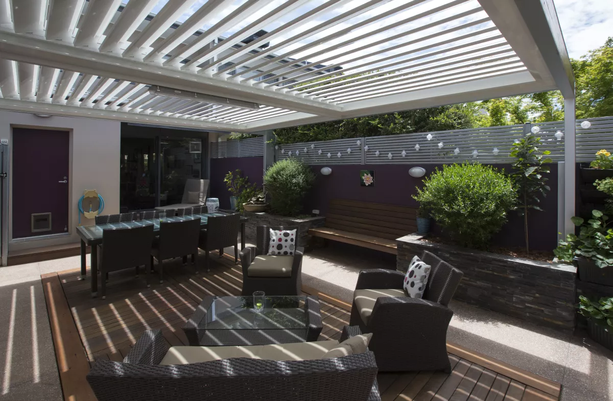 Louvretec Opening Roof and Glass Doors