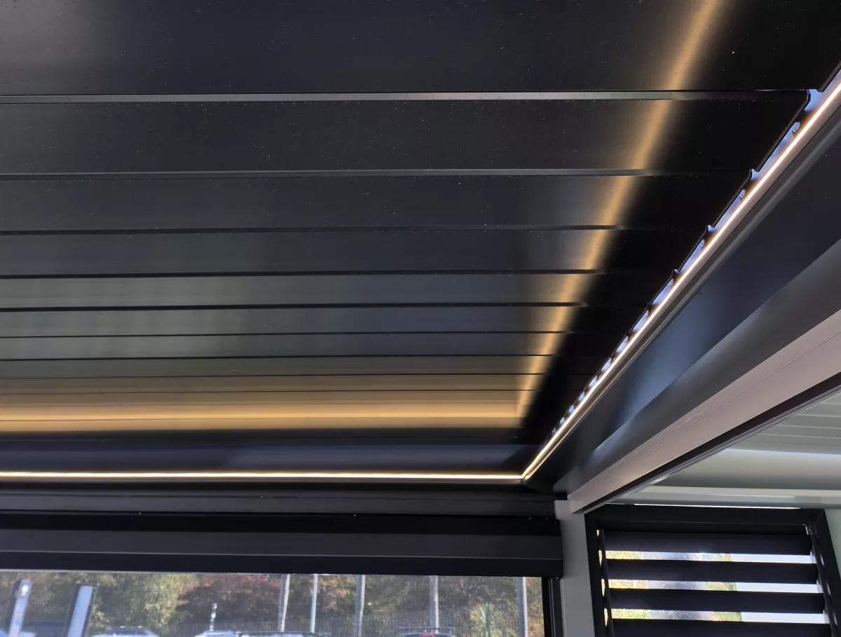 Lighting added to the front face of the Gutter