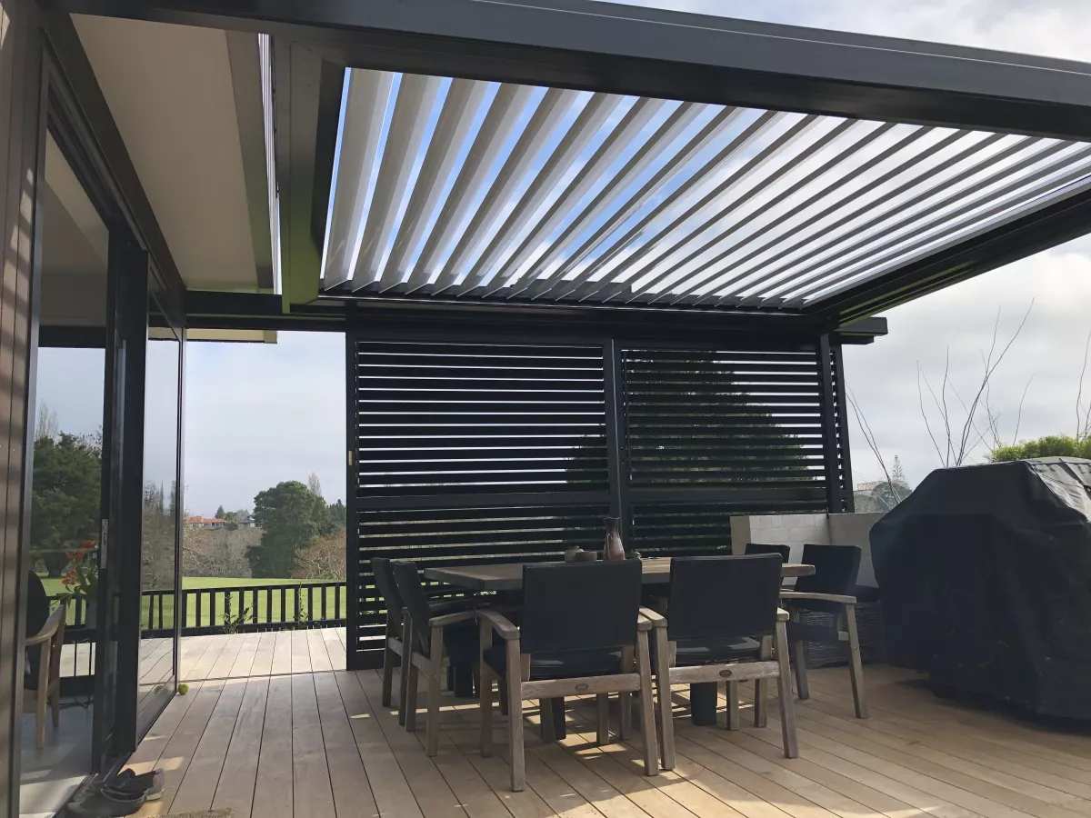 Motorised Opening Roof and Sun Louvre Shutters