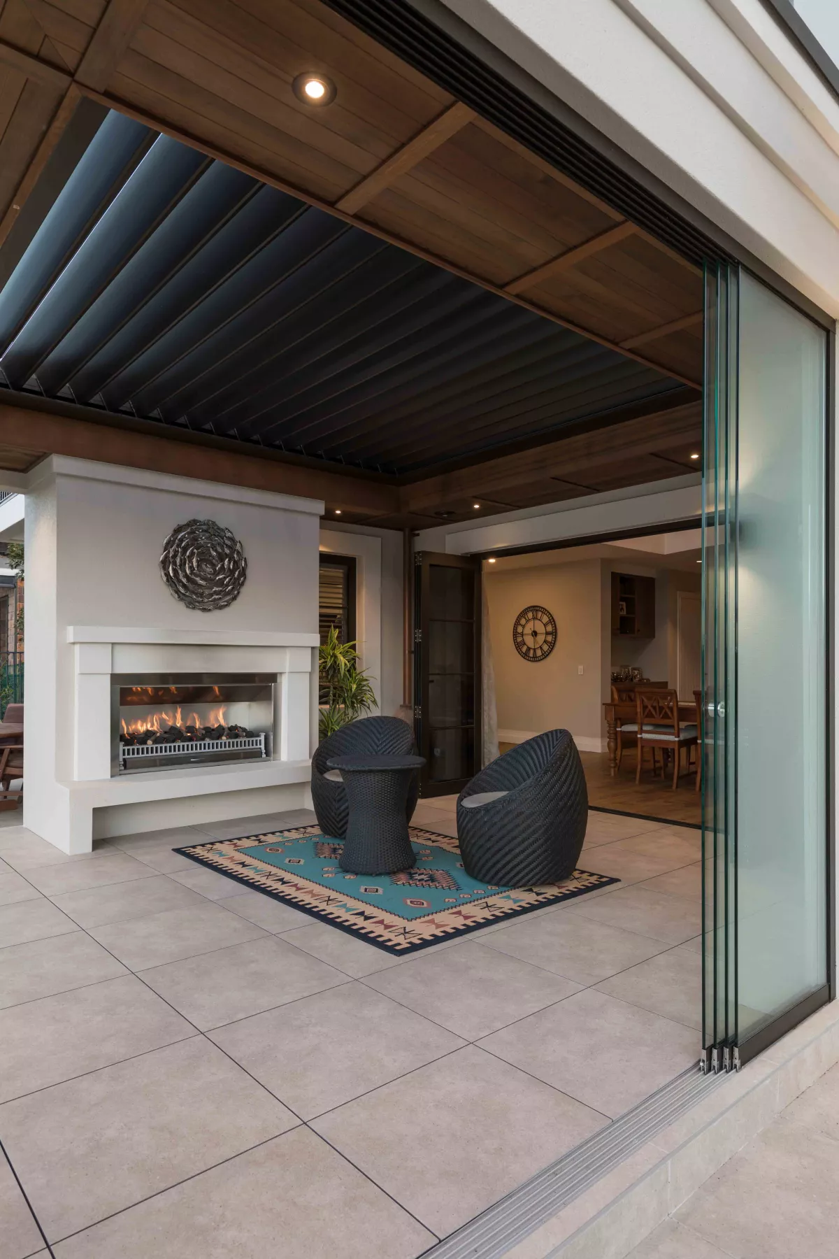 Louvretec Opening Roof and Glass Doors