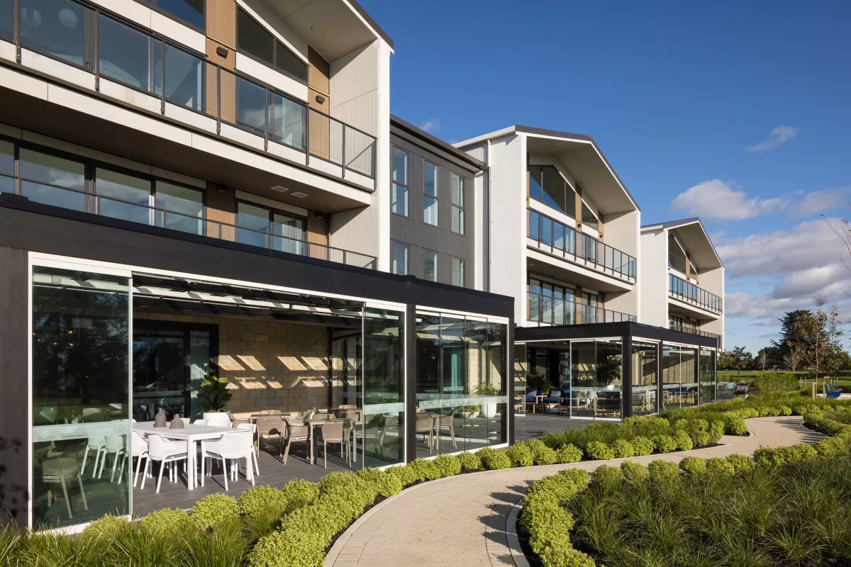 Slidetec Frameless Glass Sliding Doors at Metlife Care Retirement Village.