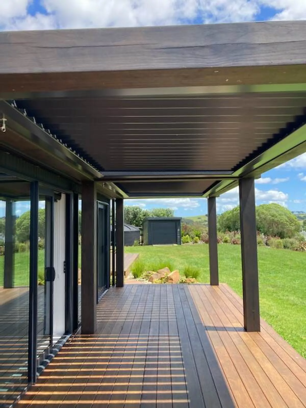 Enjoy welcomed shade and flow to the outdoors