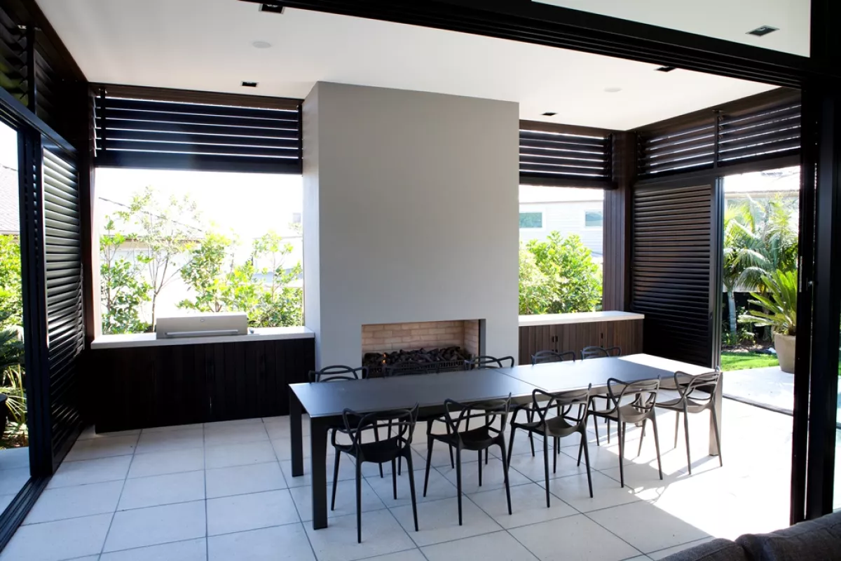 Aluminum Sliding Shutters bringing form and function. Contact Louvretec Southern California and book your free site visit today!