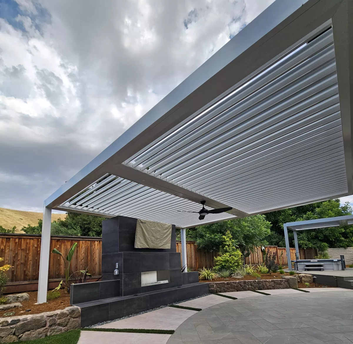Opening Roof by Elite Exteriors, Louvretec Sacramento and Bay Area