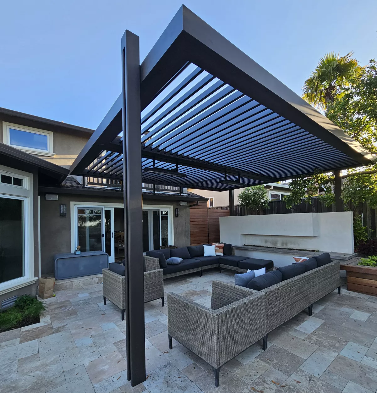 Opening Roof by Elite Exteriors, Louvretec Sacramento and Bay Area